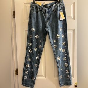 Michael Kors Crystal embellished Jeans. Never worn, Tags on